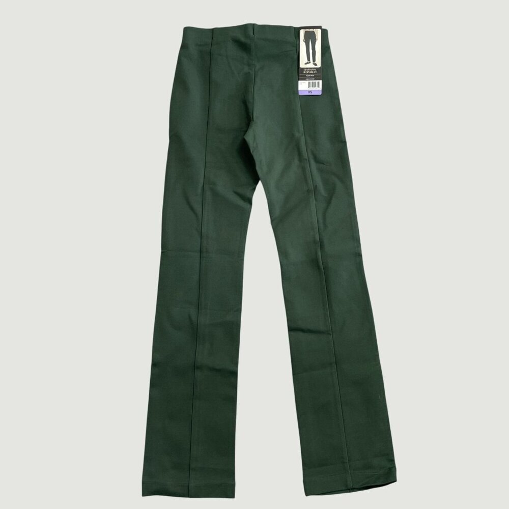 NEW Banana Republic Women's XS Green Ponte Pants Pull on Stretched - Picture 3 of 9
